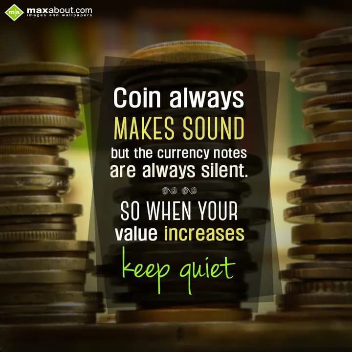 Coin always makes sound but the currency notes are