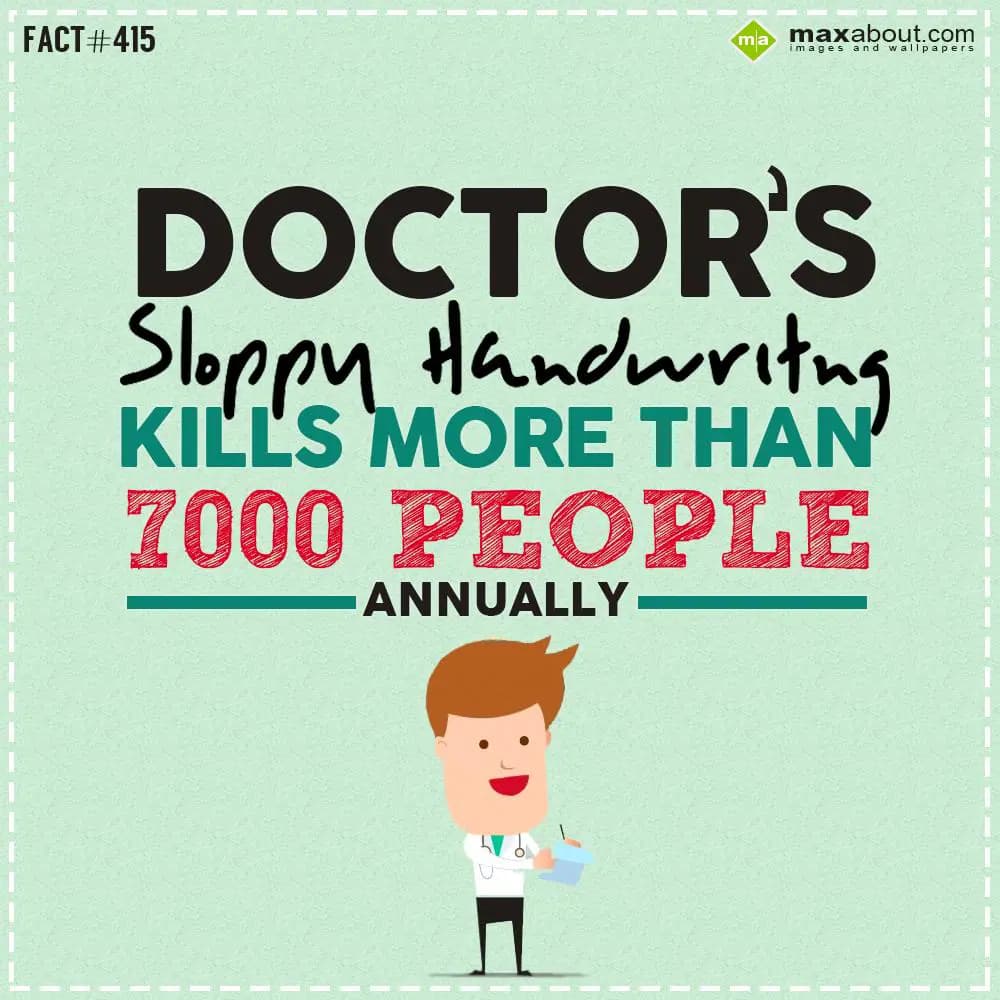 Doctor's sloppy handwriting kills more than 7000 p