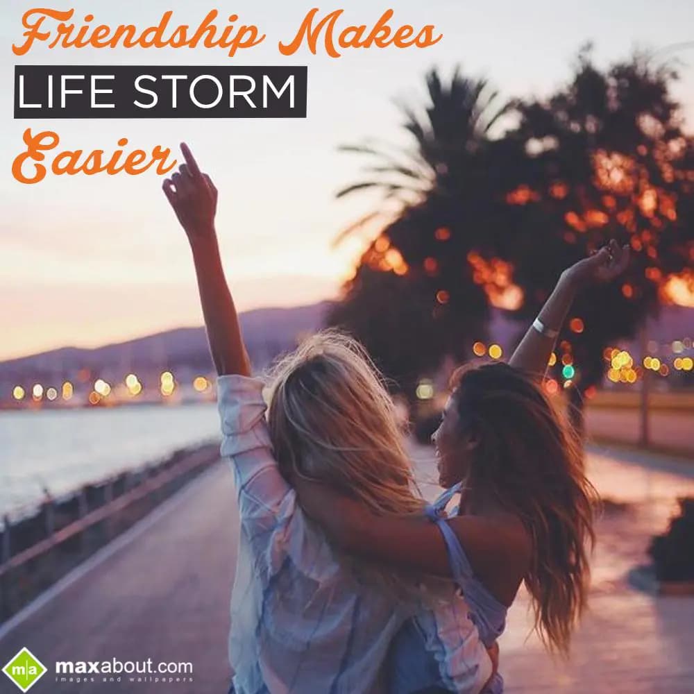 Friendship Make Life Strom Easier...
