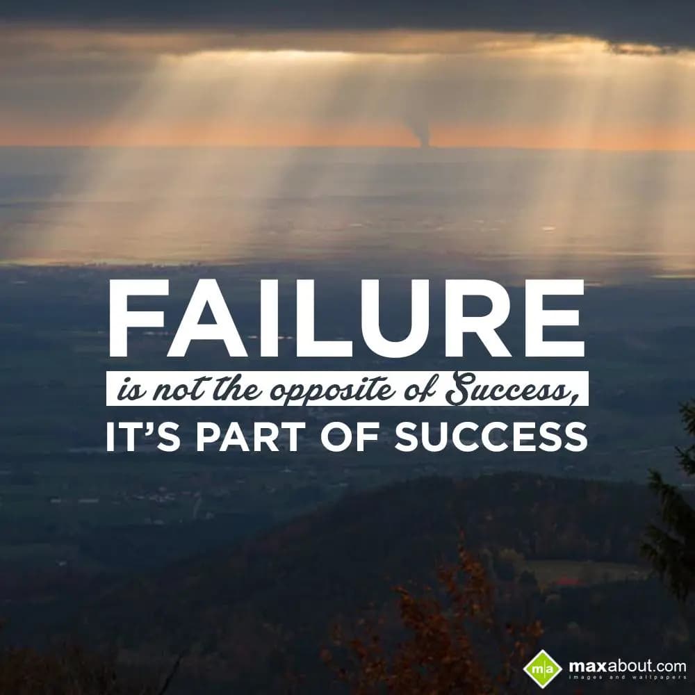 Failure Is Not The Opposite Of Success, It's Part 