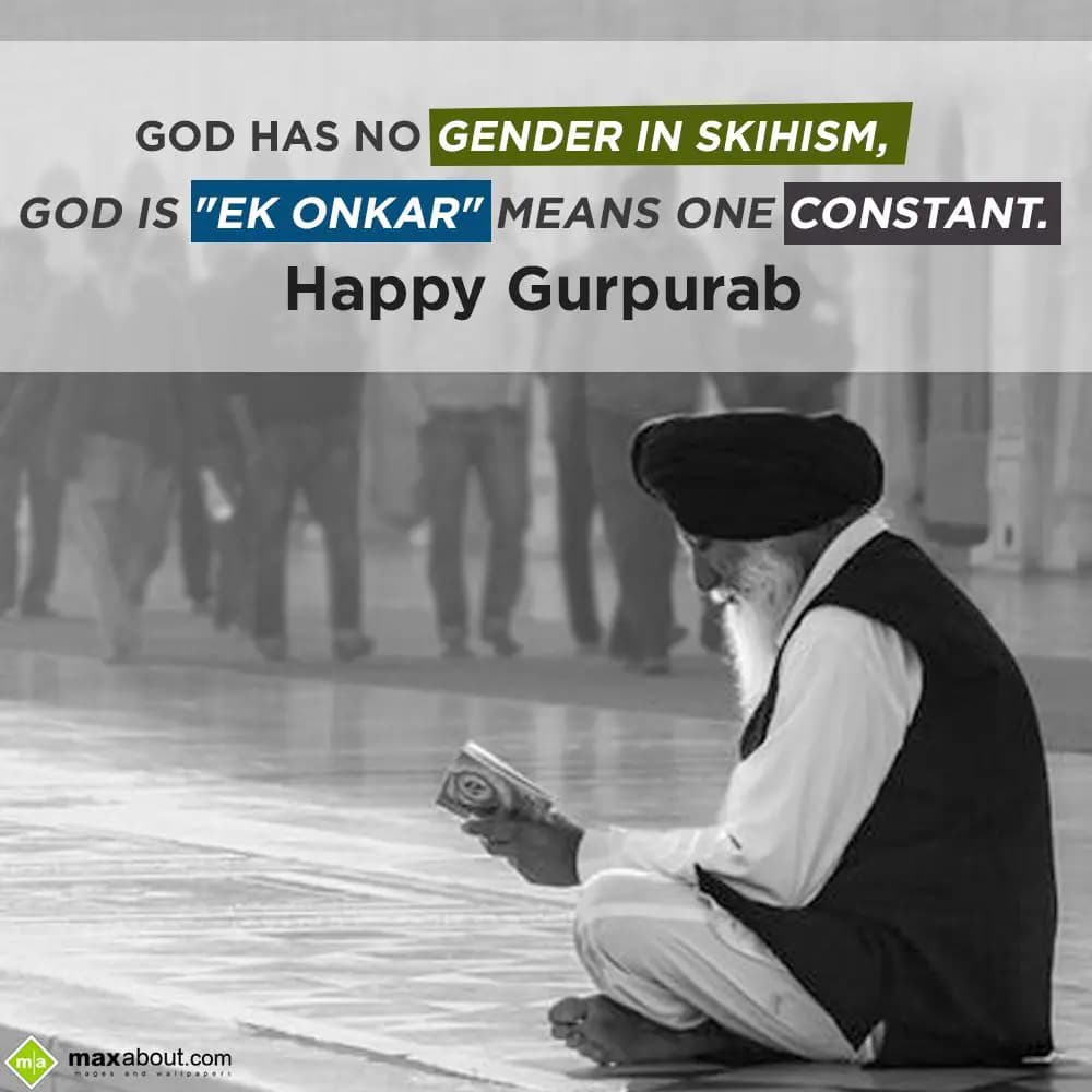 God has no gender in Skihism,
God is "Ek Onkar" m
