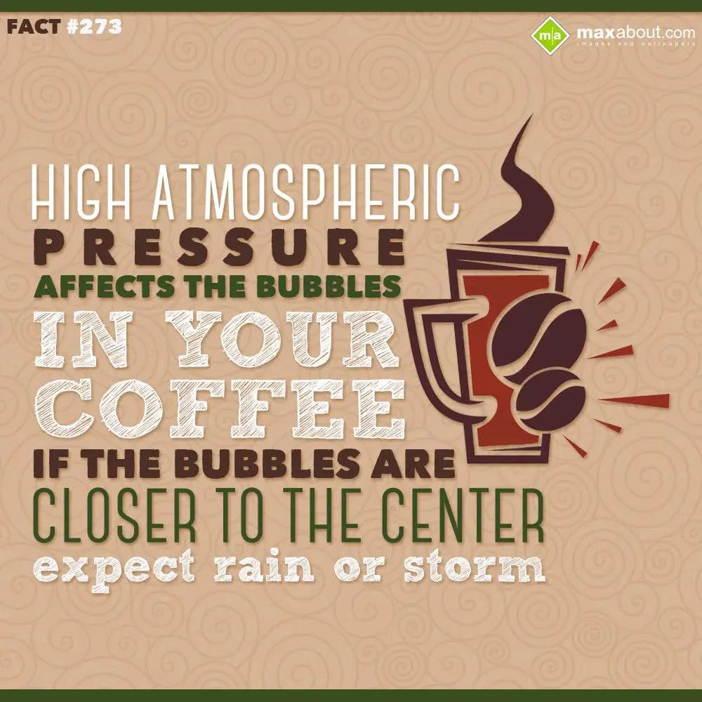 High atmospheric pressure affects the bubbles in y
