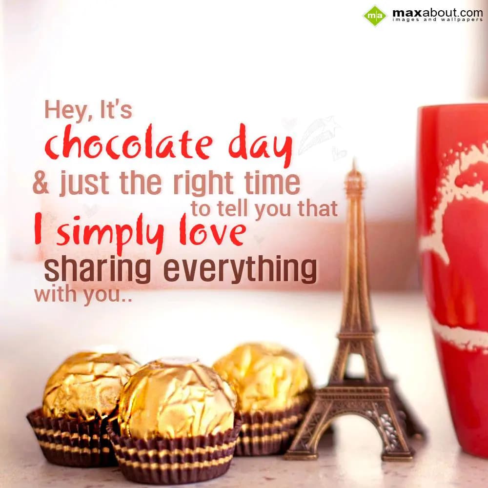 Hey, it's choclate day & just the right time to te