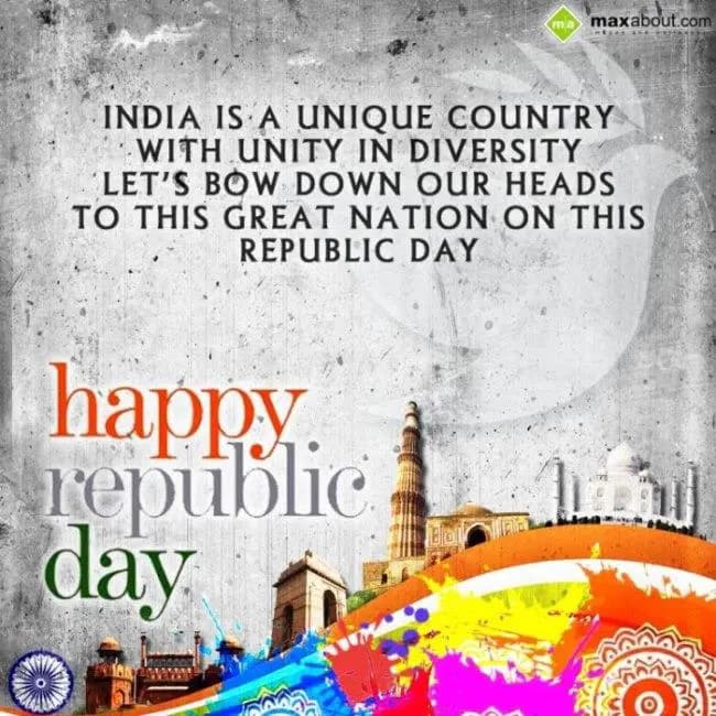 India is a unique country
with unity in diversity
