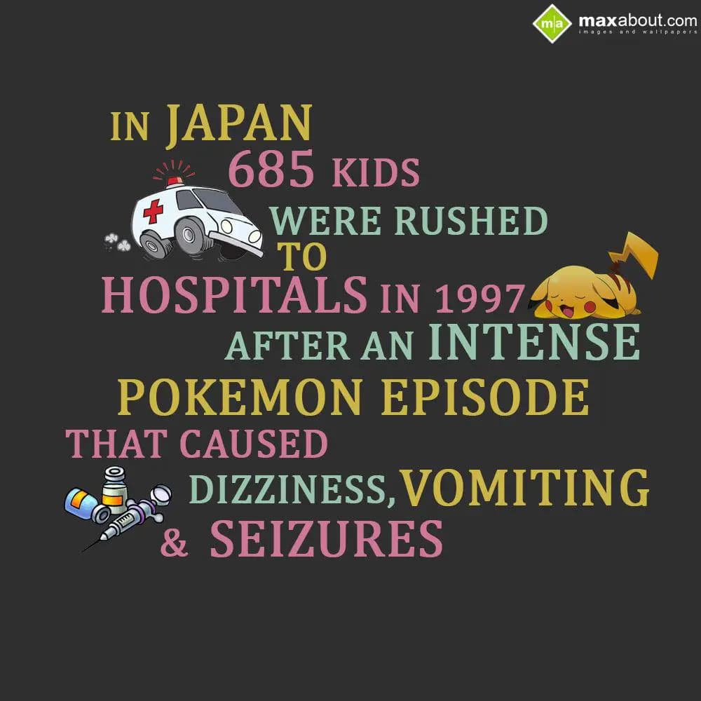In Japan, 685 kids were rushed to hospitals in 199