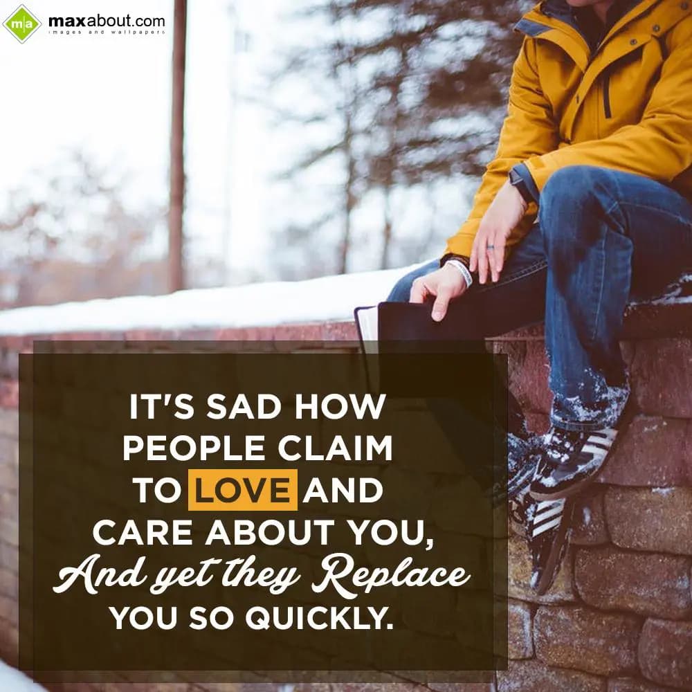 It's sad how people claim to LOVE and CARE about y