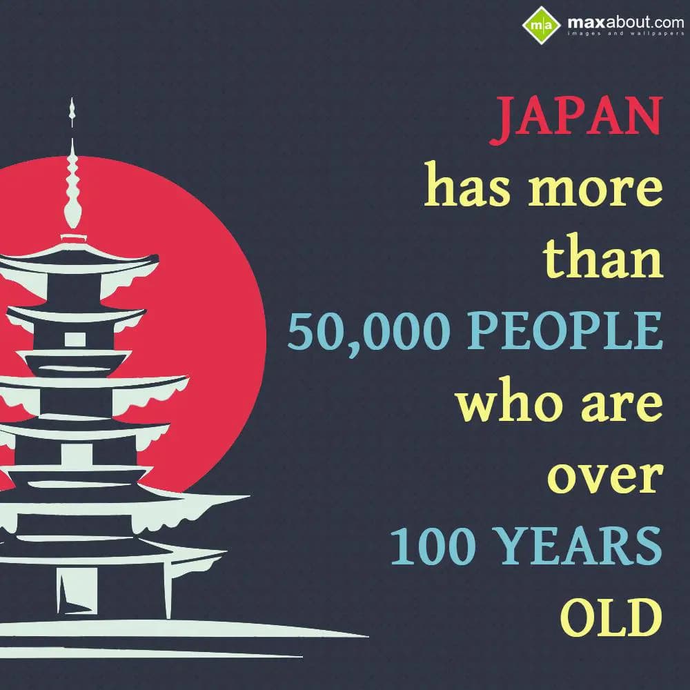 Japan has more than 50,000 people who are over 100