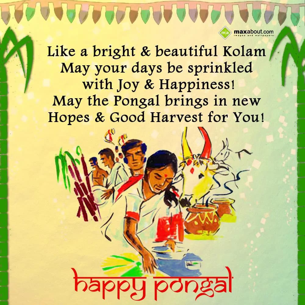 Like a bright and beautiful Kolam 
may your days 