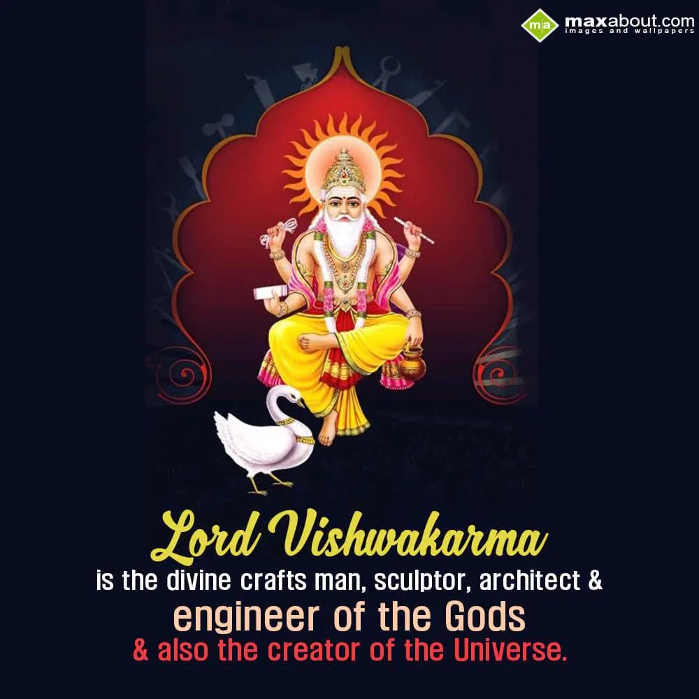 Lord Vishwakarma
is the divine crafts man, sculpt