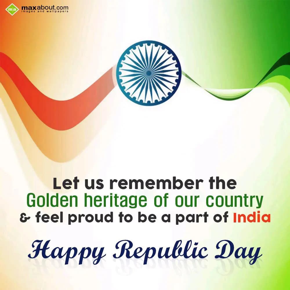 Let us remember the 
Golden heritage of our count