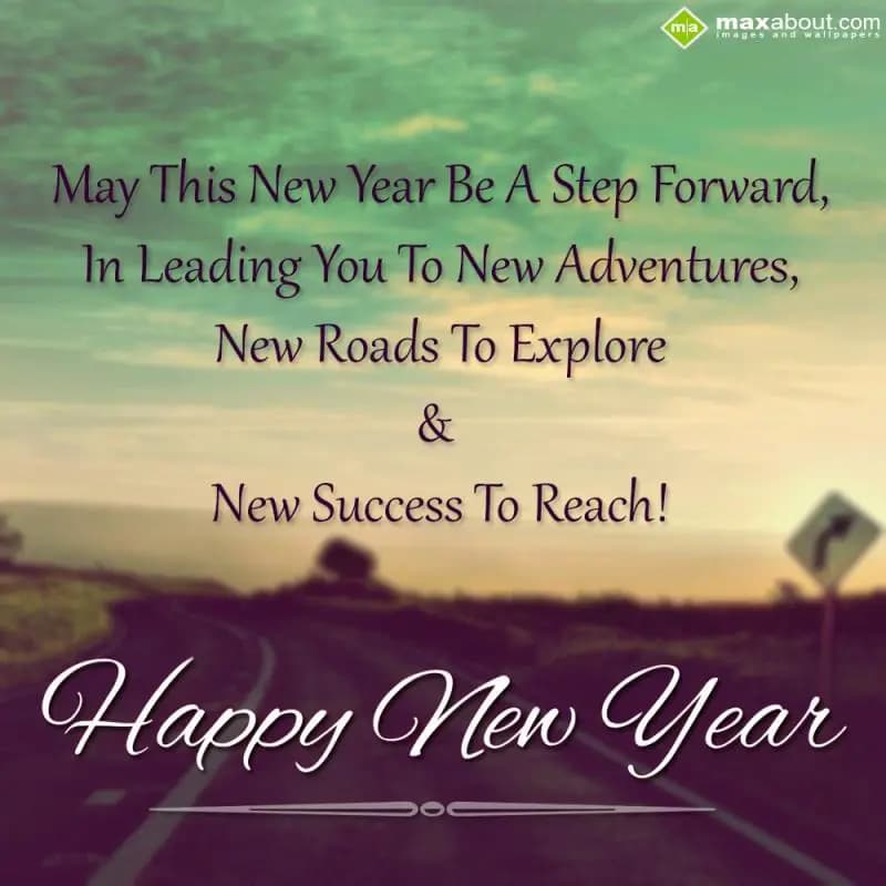 May this new year be a step forward,
In leading y