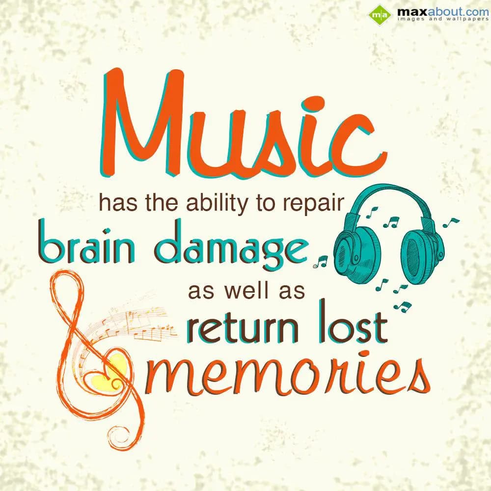 Music has the ability to repair brain damage as we