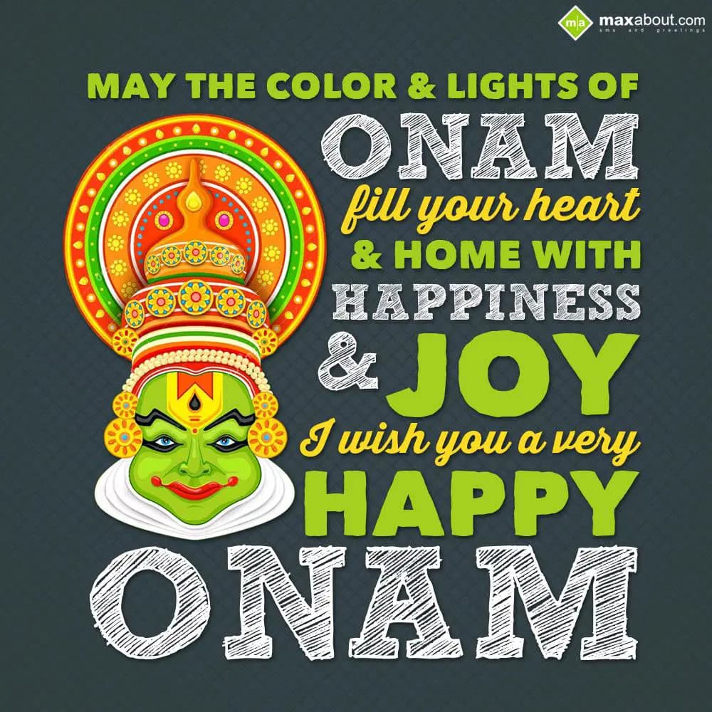 May the color & lights of "Onam" fill your heart &