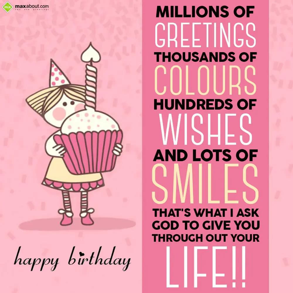 Millions of greetings
Thousands of colours
Hundr