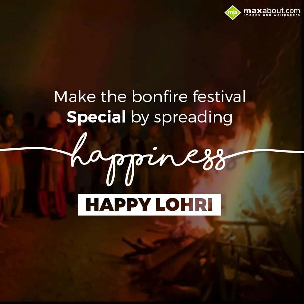 Make the bonfire festival 
special by spreading h