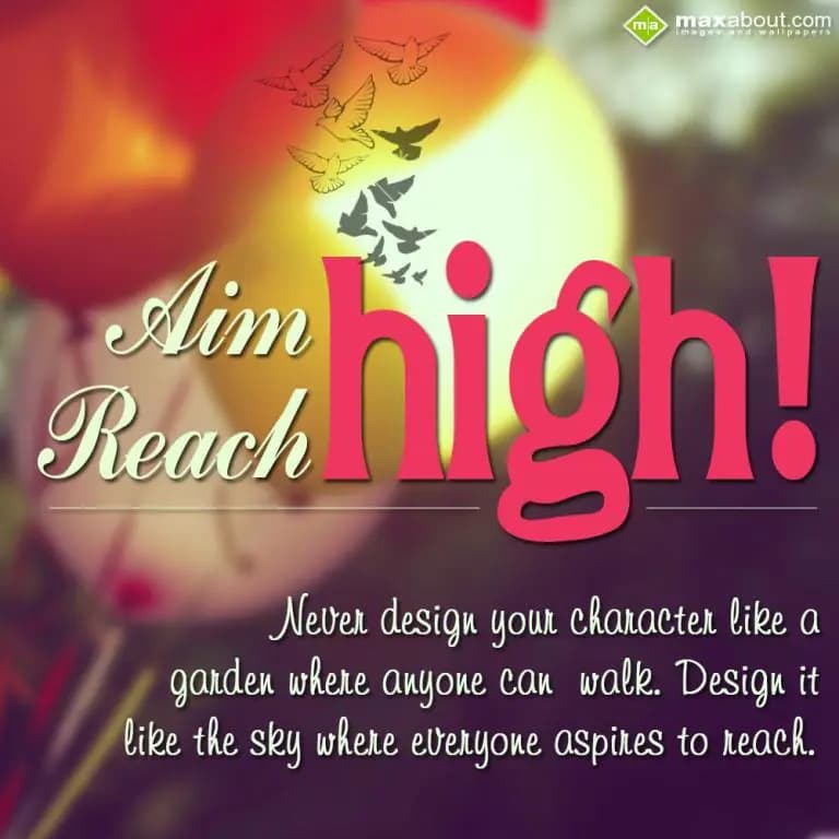 Never design your character like a garden where an