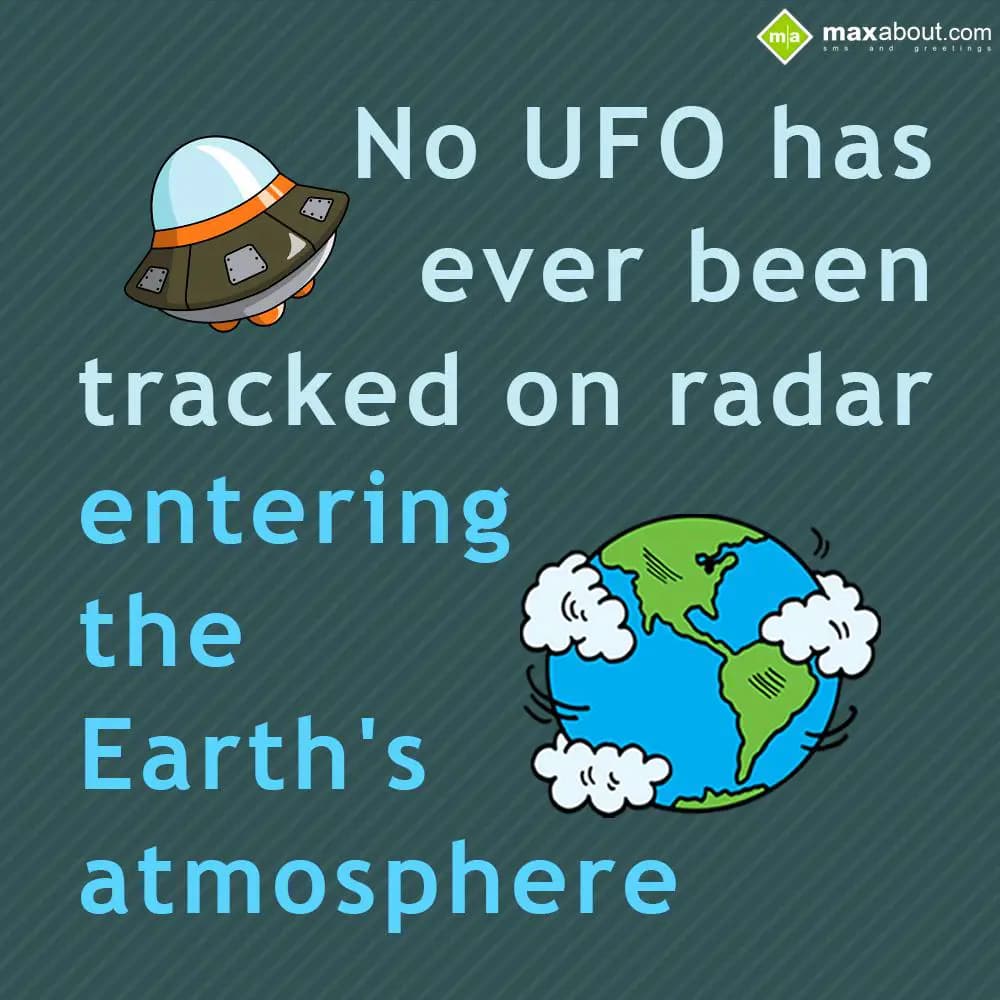 No UFO has ever been tracked on radar entering the