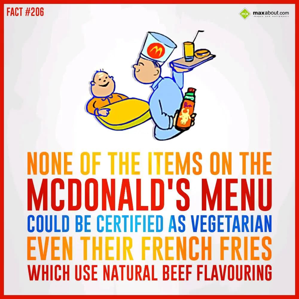 None of the items on the McDonald's menu could be 