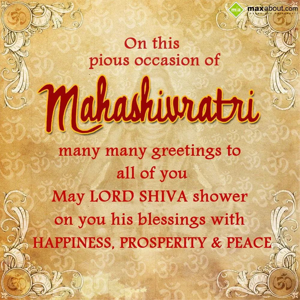 On this pious occasion of Mahashivratri,
many man