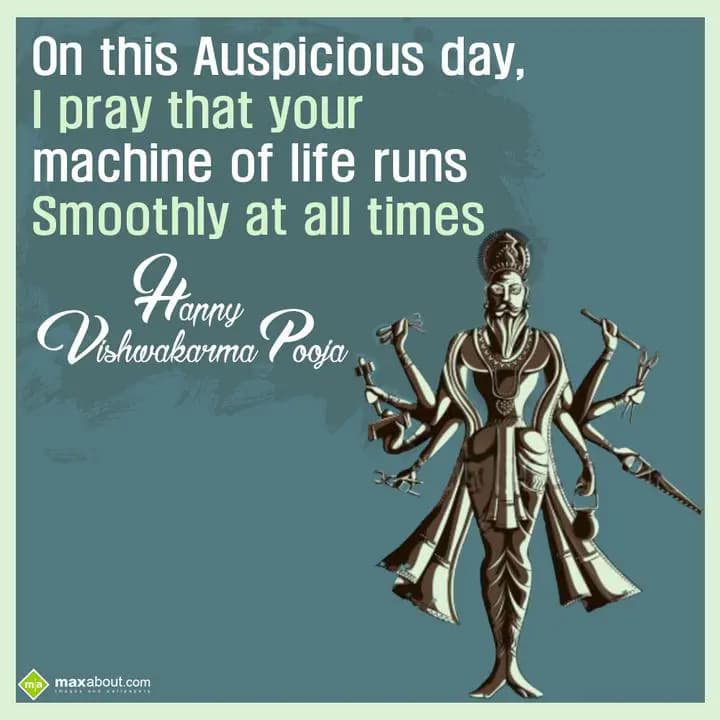 On this auspicious day, I pray that your machine o