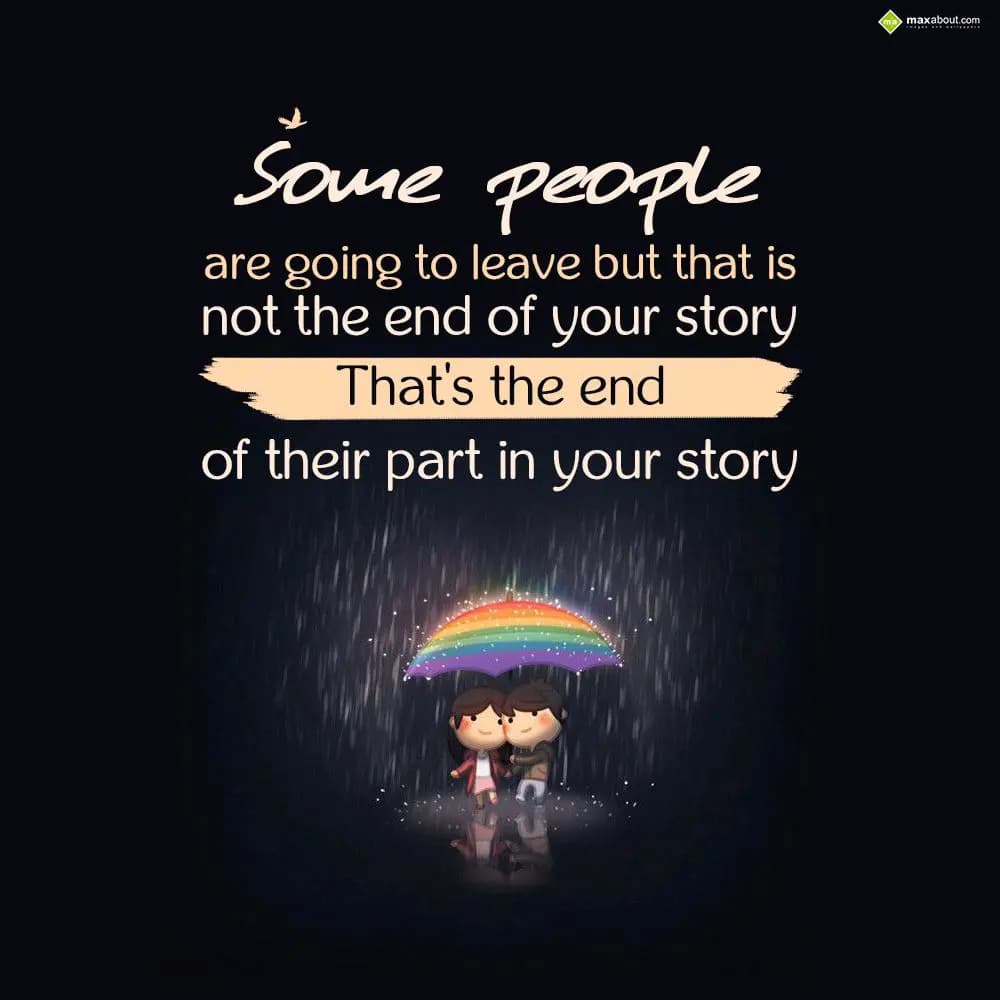 Some people are going to leave,
But, that is not 