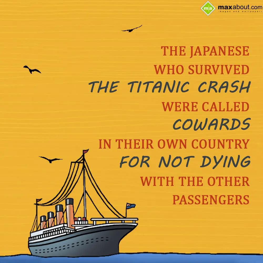 The Japanese who survived the Titanic crash was ca