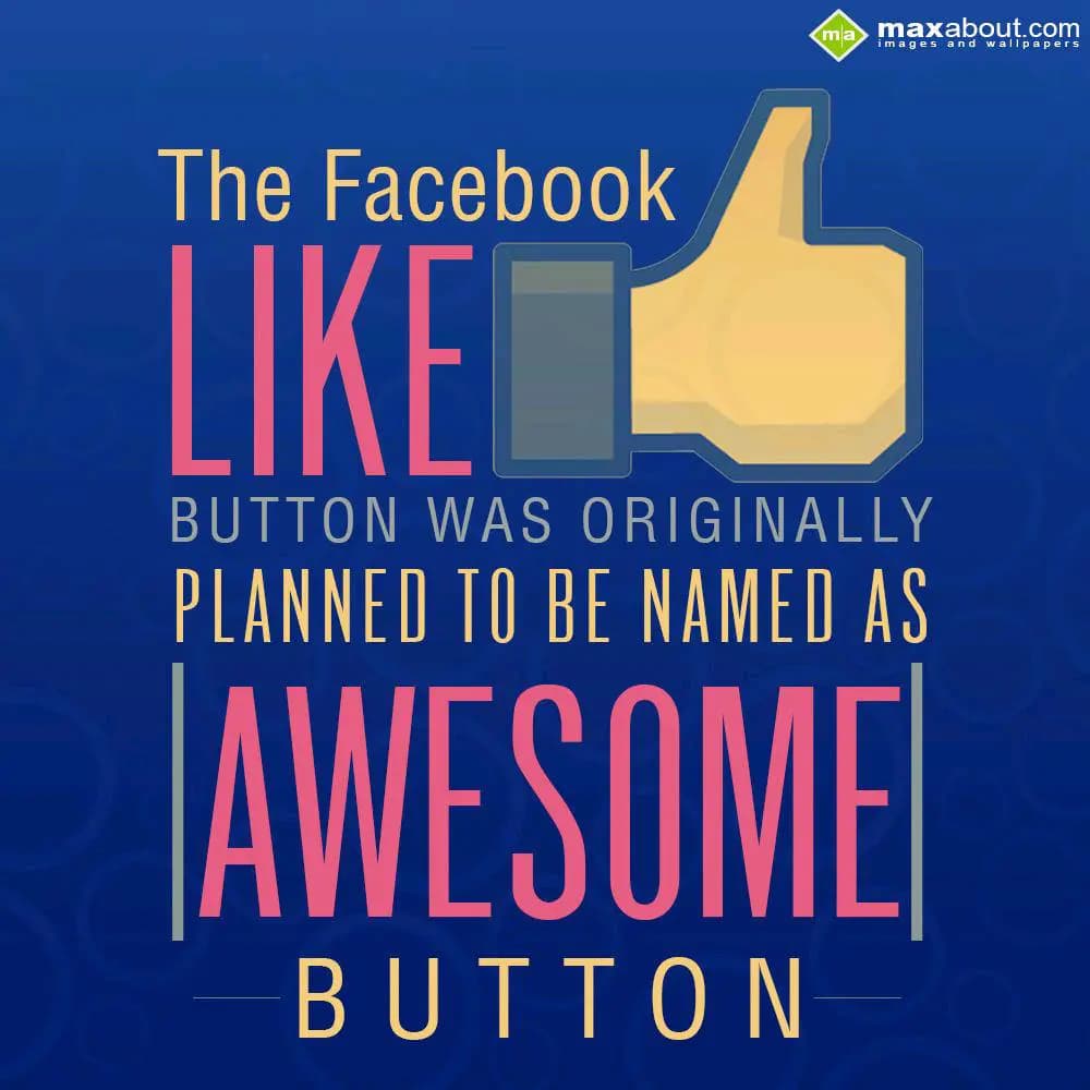 The facebook like button was originally planned to