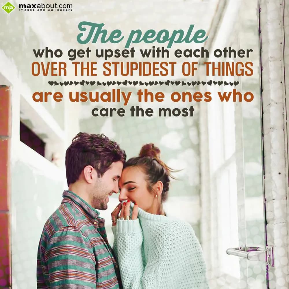 The people who get upset with each other over the 