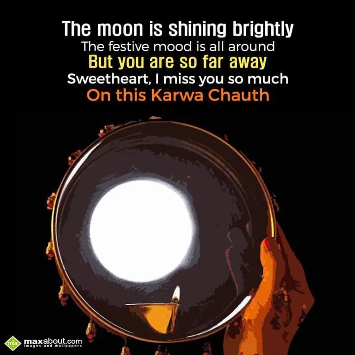 The moon is shining brightly..
The festive mood i