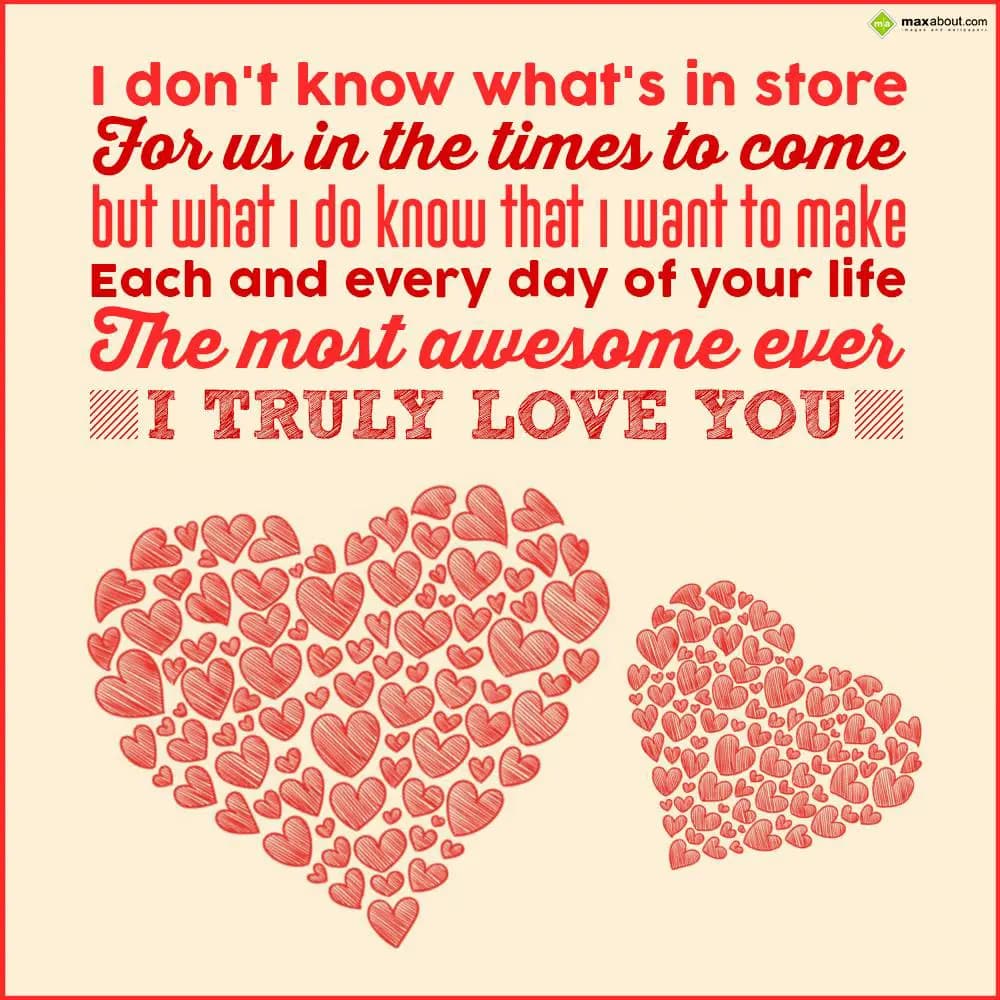 I don't know what's in store for us in the times t