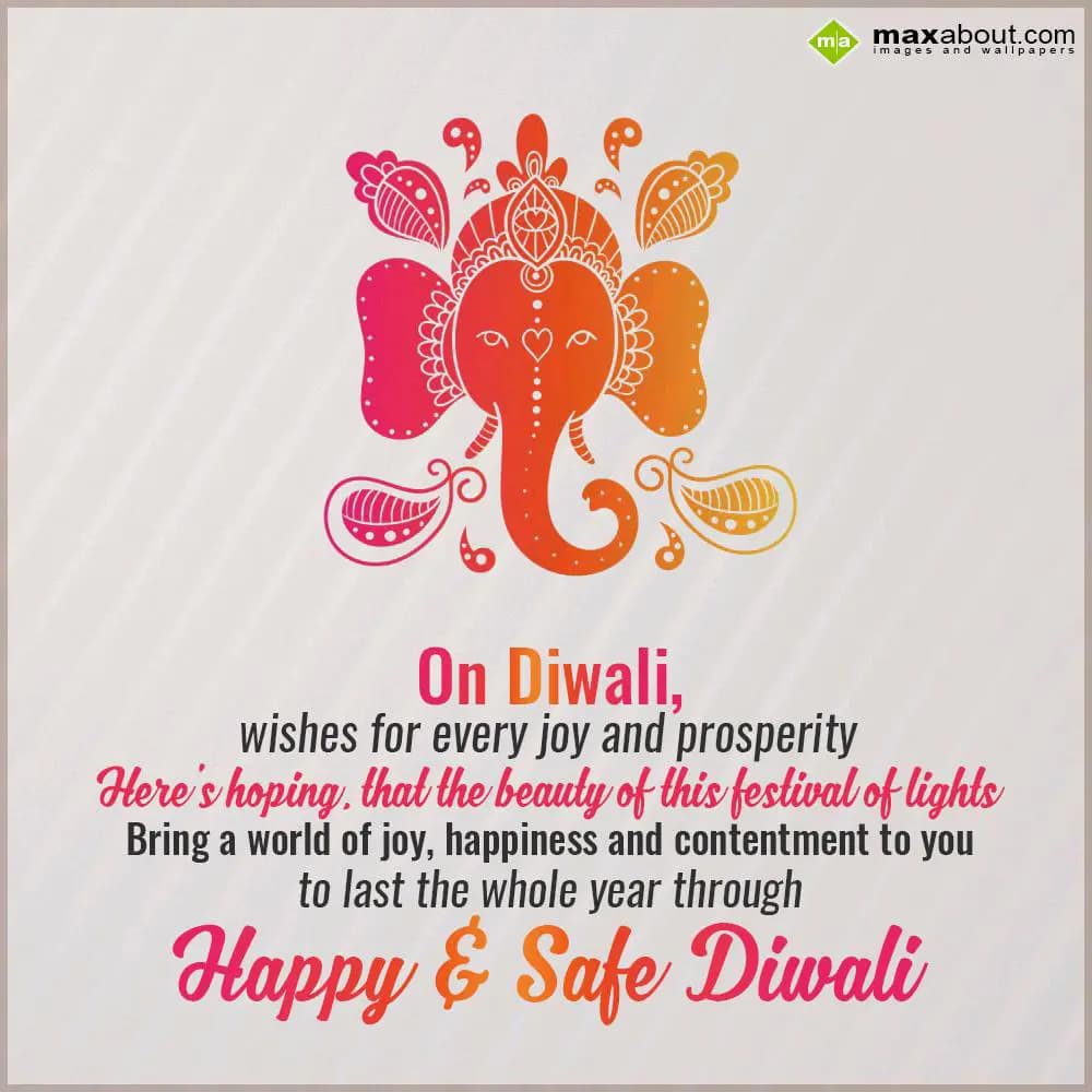 On Diwali,
Wishes for every joy and prosperity
H
